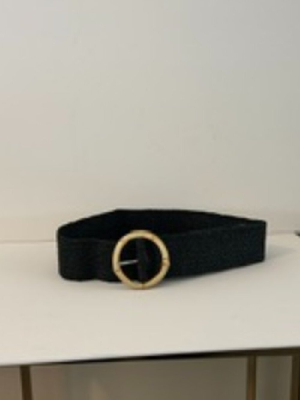 Black Raffia Belt OS - Picture 2 of 8